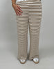 Strickhose Streifen in Camel