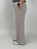 Strickhose Streifen in Taupe