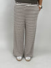 Strickhose Streifen in Taupe