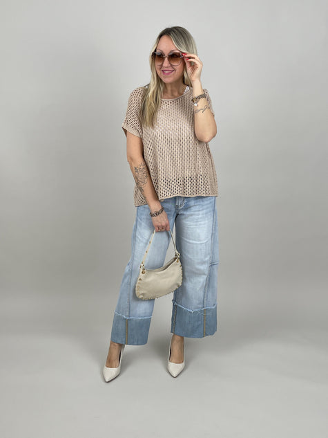 Jeans 7/8 mit breitem Umschlag Artikel 6960