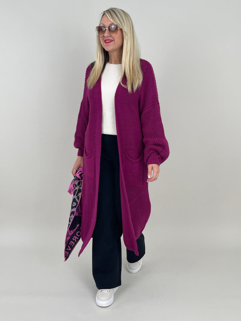 Cardigan Ballon-Ärmel in versch. Farben Artikel 6096