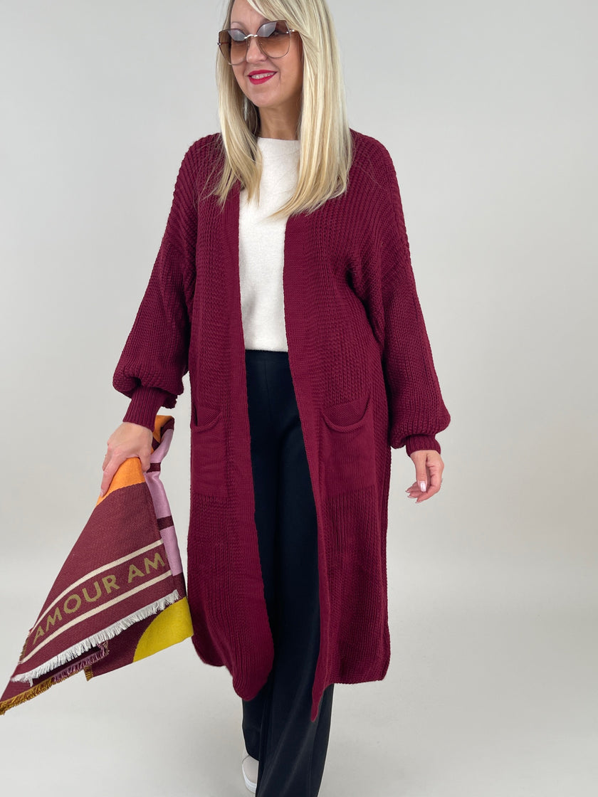 Cardigan Ballon-Ärmel in versch. Farben Artikel 6096