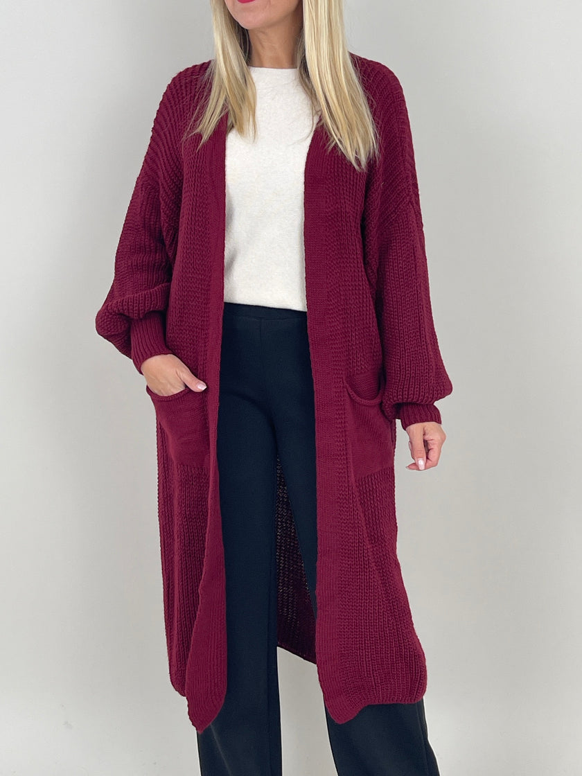 Cardigan Ballon-Ärmel in versch. Farben Artikel 6096