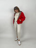Wendejacke mit Leo-Design in Rot