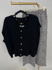 Strickweste Uni in Schwarz