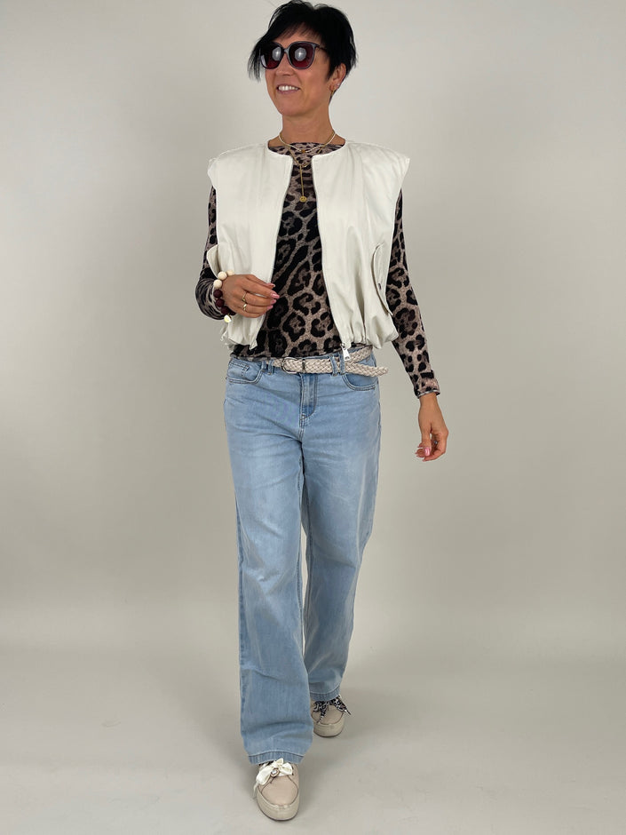 Weste in Creme Artikel 6353