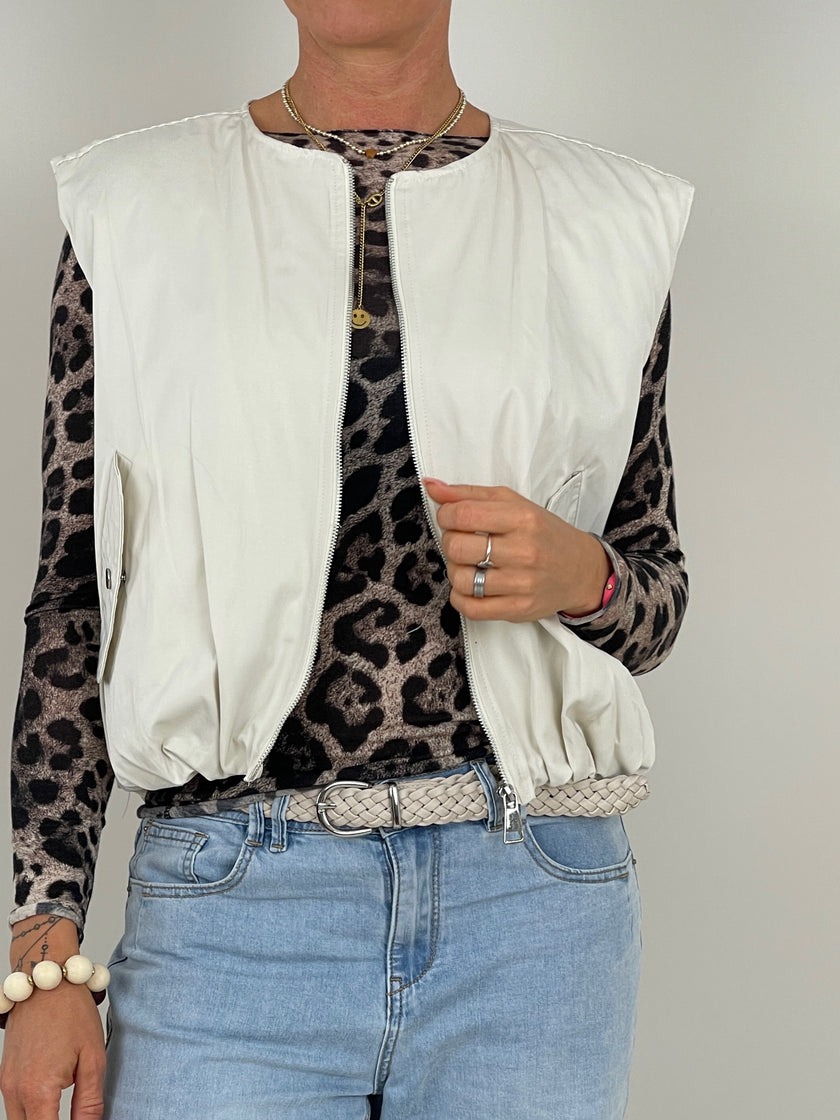 Weste in Creme Artikel 6353