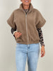 Weste Woll-Fleece Optik in Camel Artikel 6393