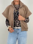 Weste Woll-Fleece Optik in Camel Artikel 6393