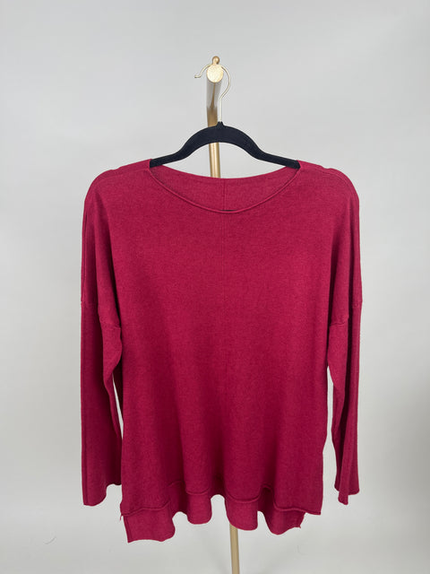 Pullover Feinstrick Uni in versch. Farben