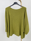 Strickpullover mit Rippenstruktur in versch. Farben
