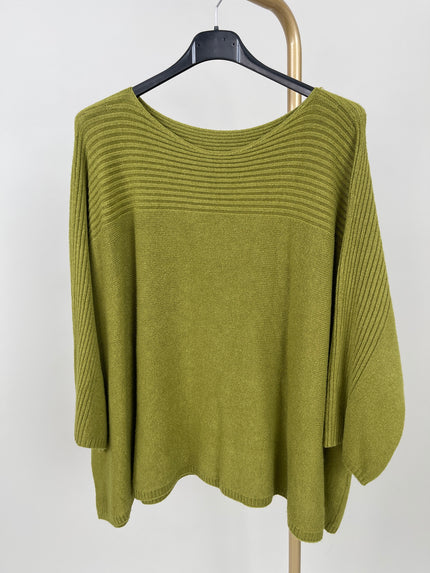 Strickpullover mit Rippenstruktur in versch. Farben
