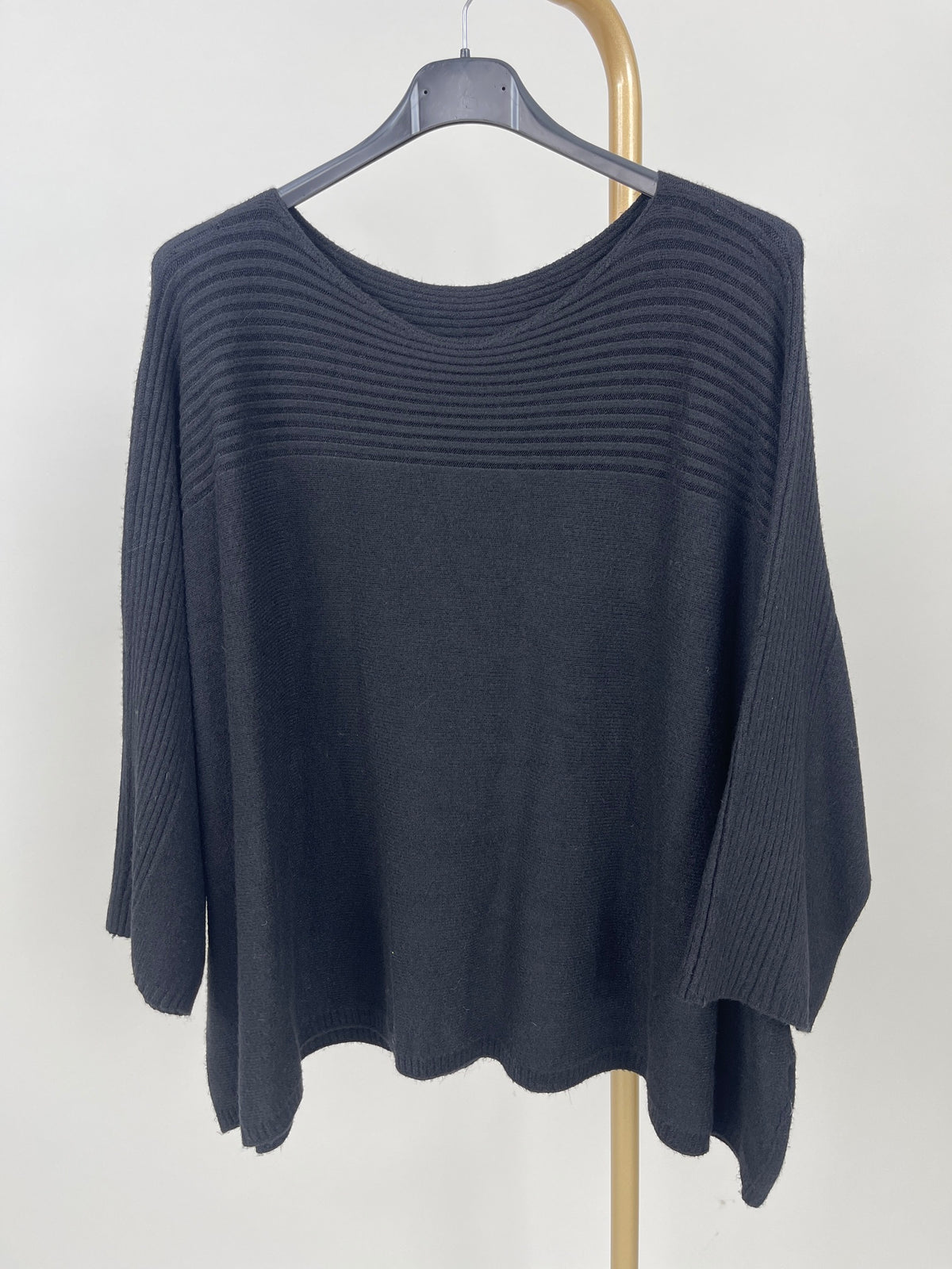 Strickpullover mit Rippenstruktur in versch. Farben
