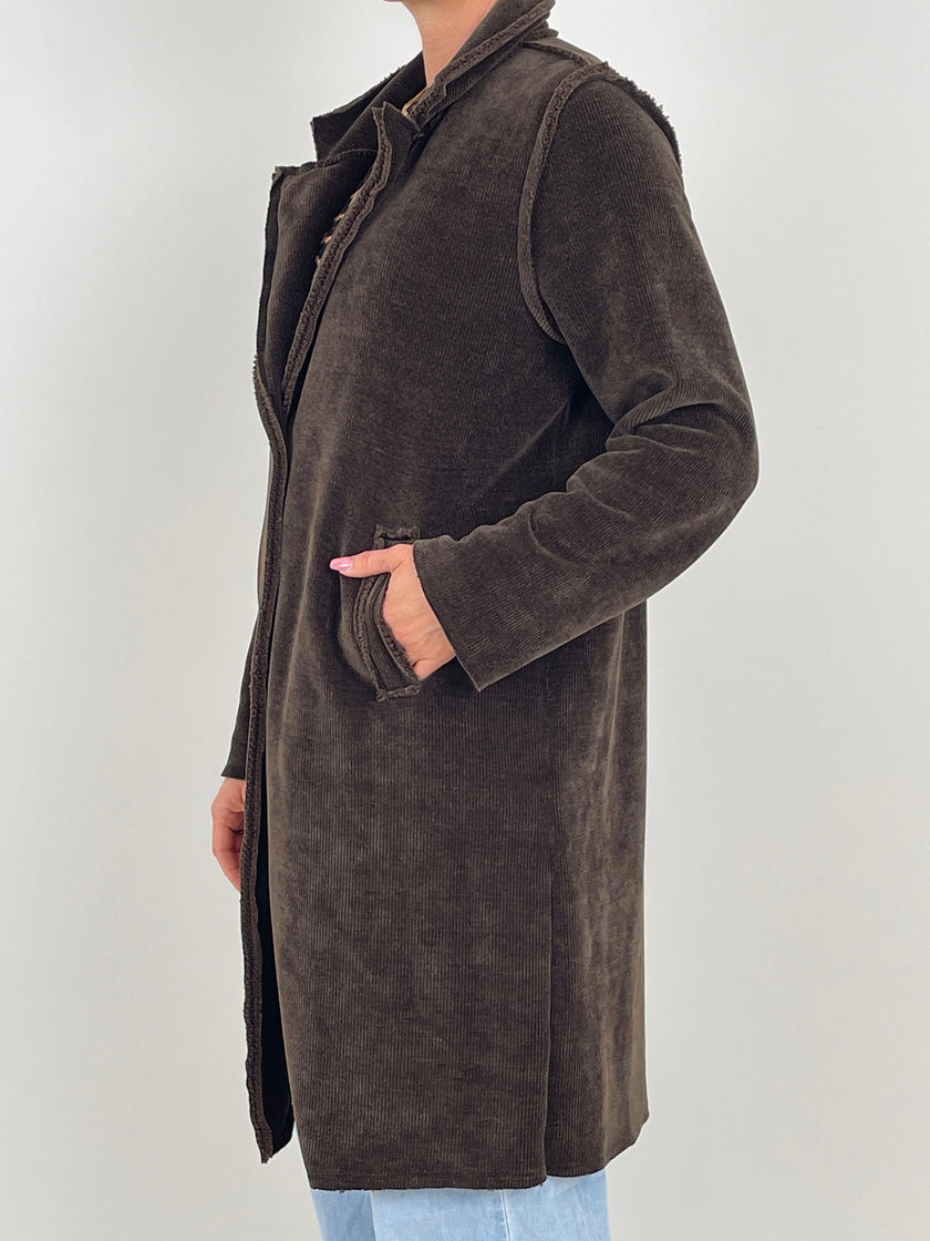 Mantel Cord Mokka Art. 6348