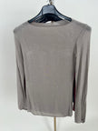 Langarmshirt mit Cashmere Uni in verschiedenen Farben Artikel 6213