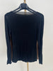 Langarmshirt mit Cashmere Uni in verschiedenen Farben Artikel 6213