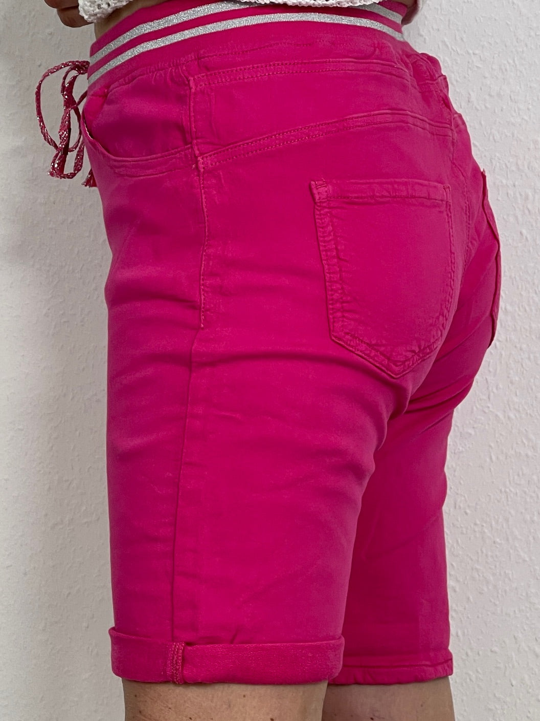 Bermuda im Jogpants-Style in Pink