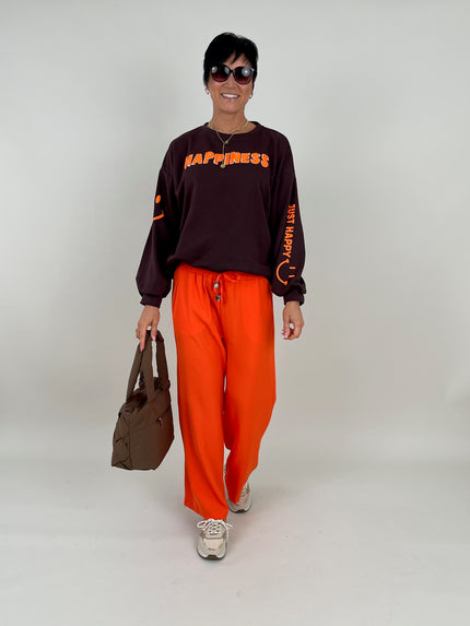 Sweatshirt Happiness in Mokka Artikel 6373