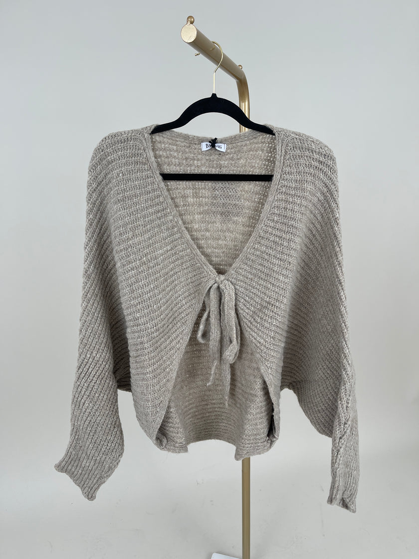 Poncho/Pullover in Taupe Art. 6711