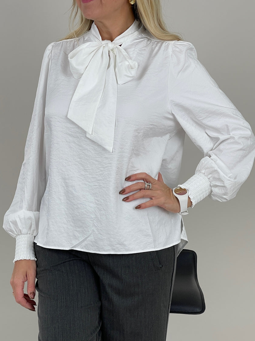 Red Button Schluppenbluse in Weiß Art. RB6452