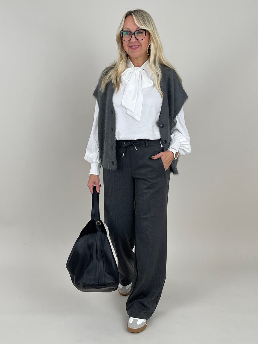 Strickweste flauschig in Anthrazit Art. RB6456