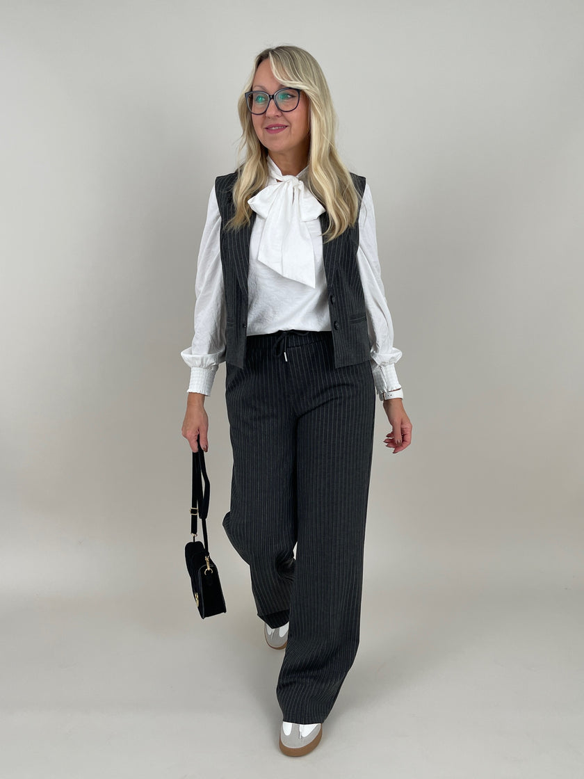 Red Button Hose mit Nadelstreifen in Grau Art. RB6446