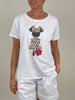 T-Shirt mit Leo Print versch. Farben Artikel 6006