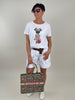 T-Shirt mit Leo Print versch. Farben Artikel 6006