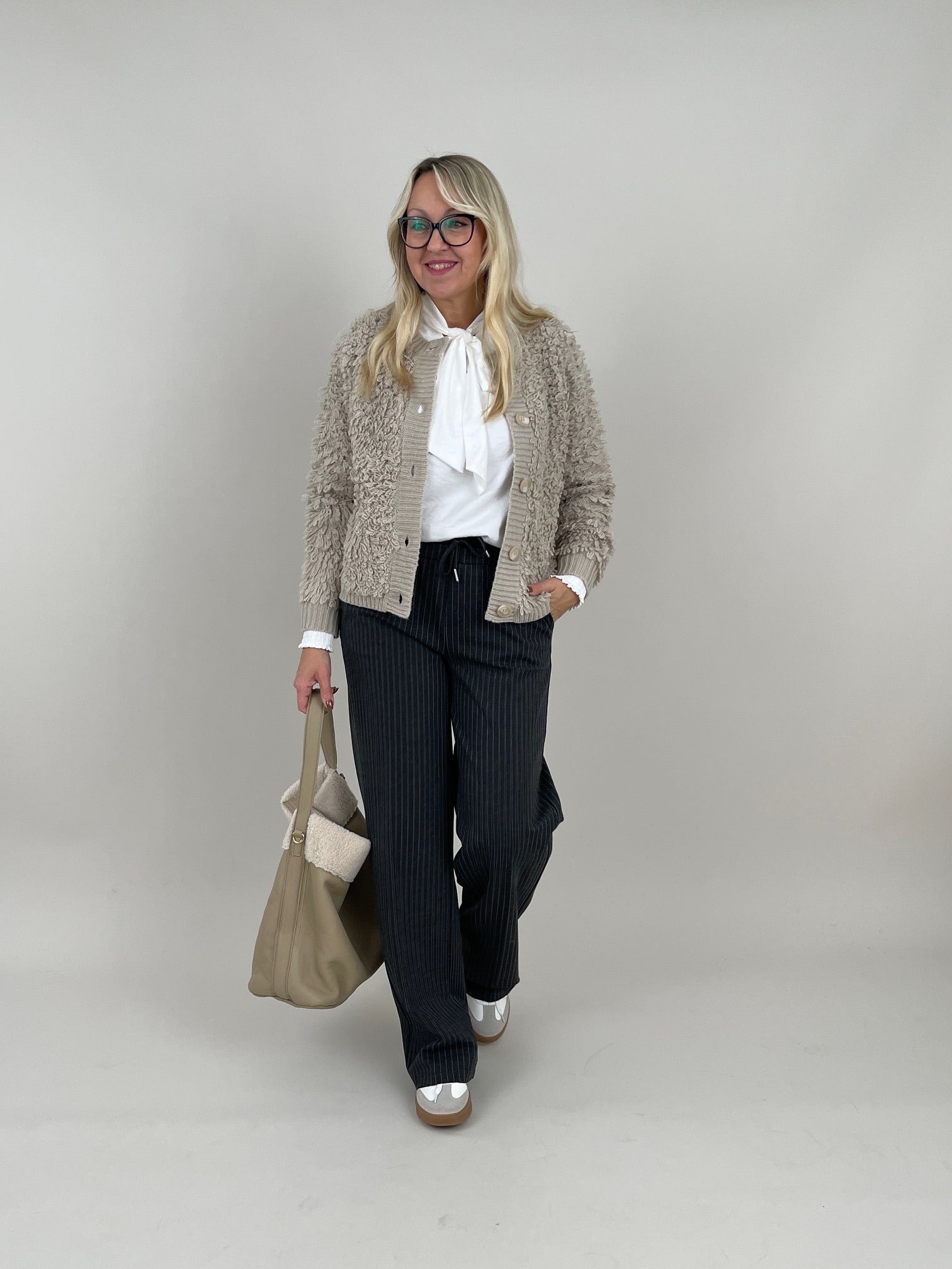 Jacke mit Fransen von Red Button in Beige Art. RB6488