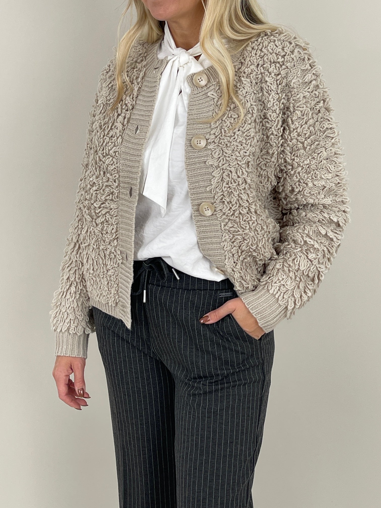 Jacke mit Fransen von Red Button in Beige Art. RB6488