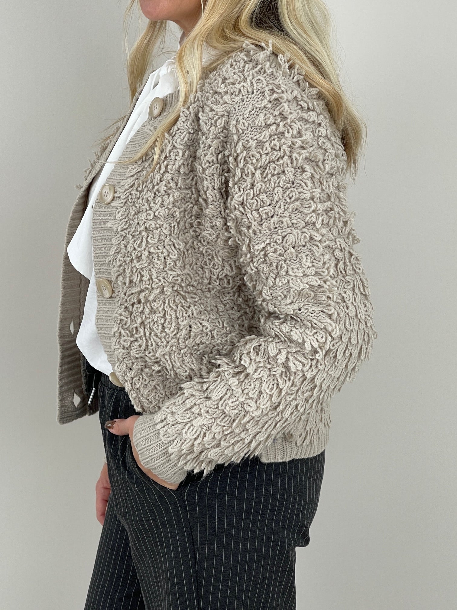 Jacke mit Fransen von Red Button in Beige Art. RB6488