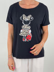 T-Shirt mit Leo Print versch. Farben Artikel 6006