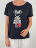 T-Shirt mit Leo Print versch. Farben Artikel 6006