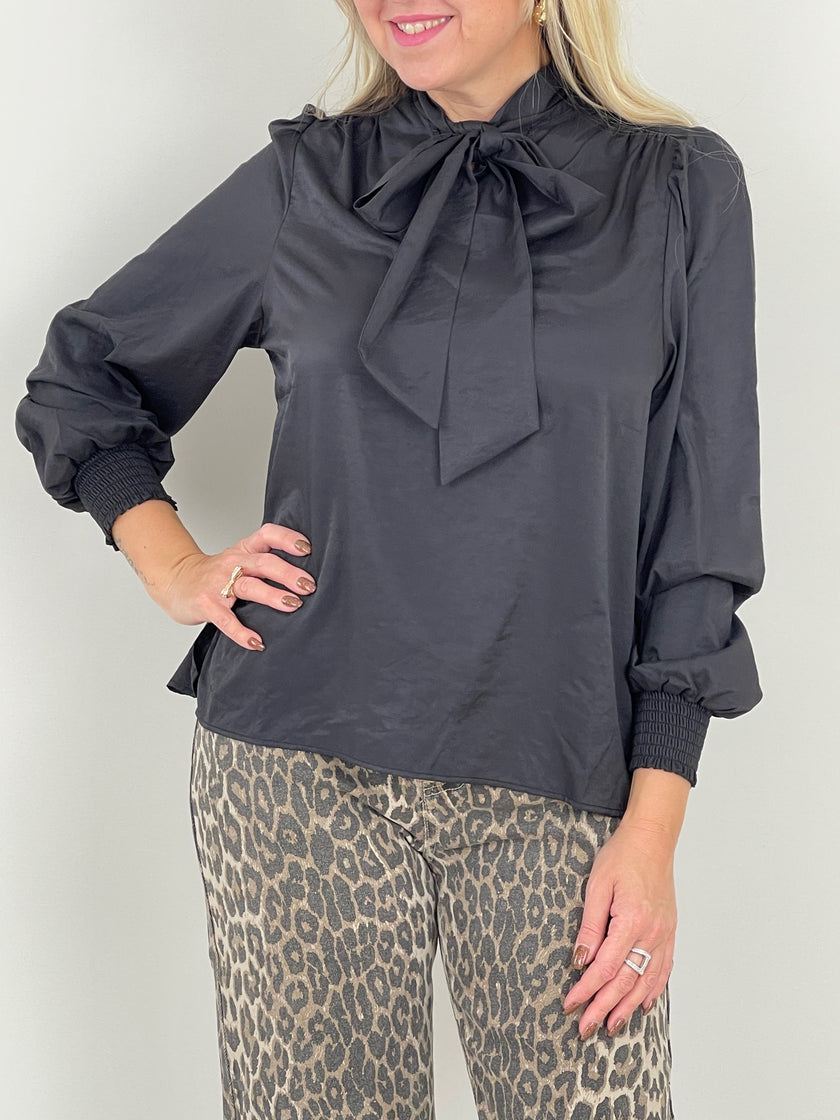 Red Button Schluppenbluse in Schwarz Art. RB6454