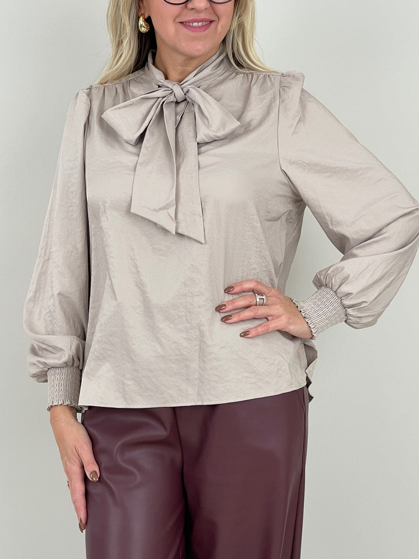 Red Button Schluppenbluse in Beige Art. RB6453