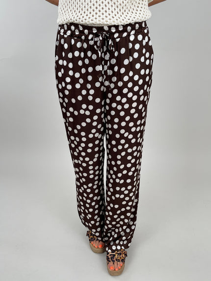 Marlene Hose mit Punkten Satin-Optik Artikel 6008