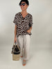 Bluse mit Punkten in Satin-Optik Artikel 6009