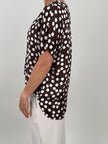 Bluse mit Punkten in Satin-Optik Artikel 6009