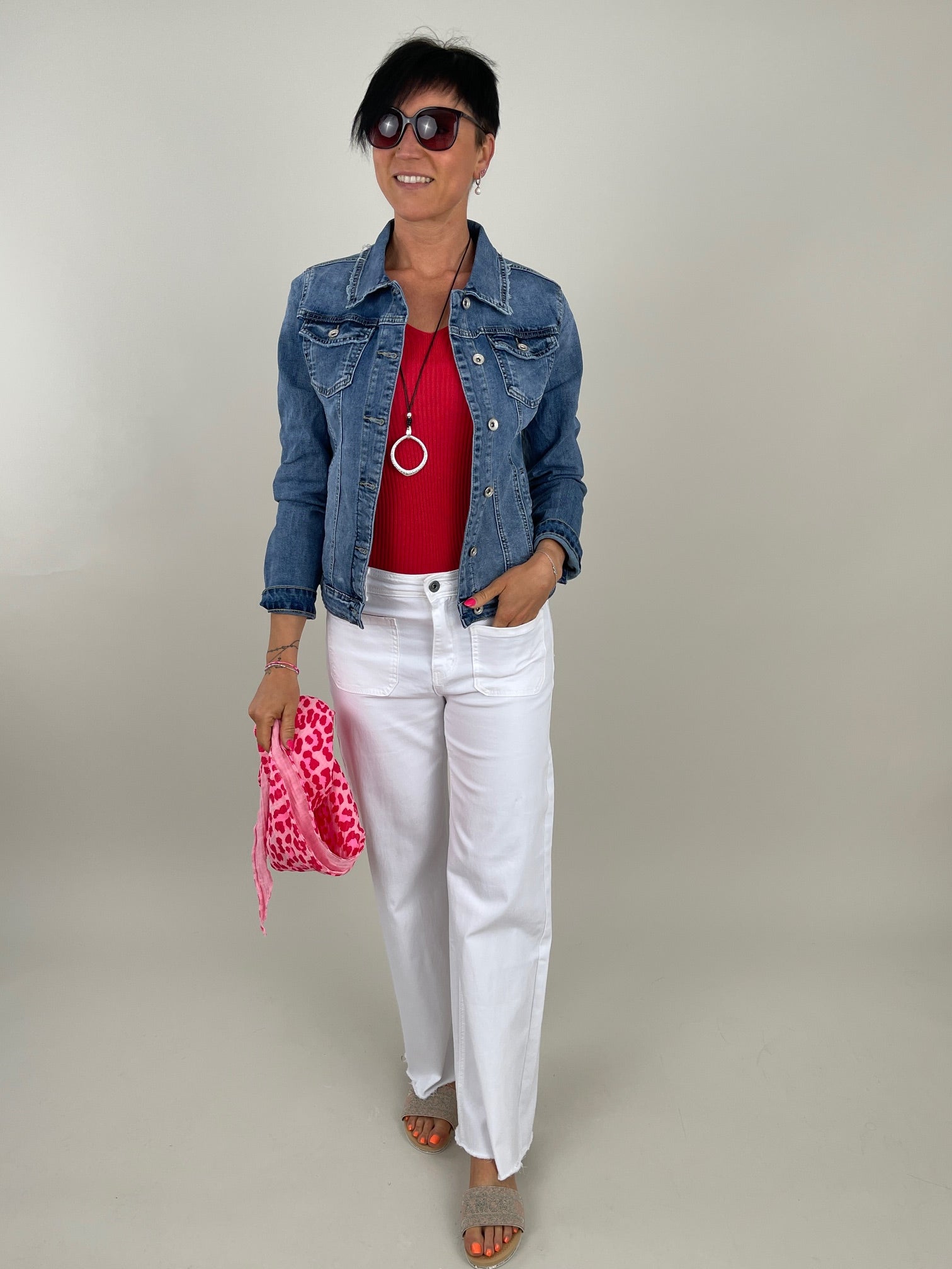 Jeansjacke Used Look