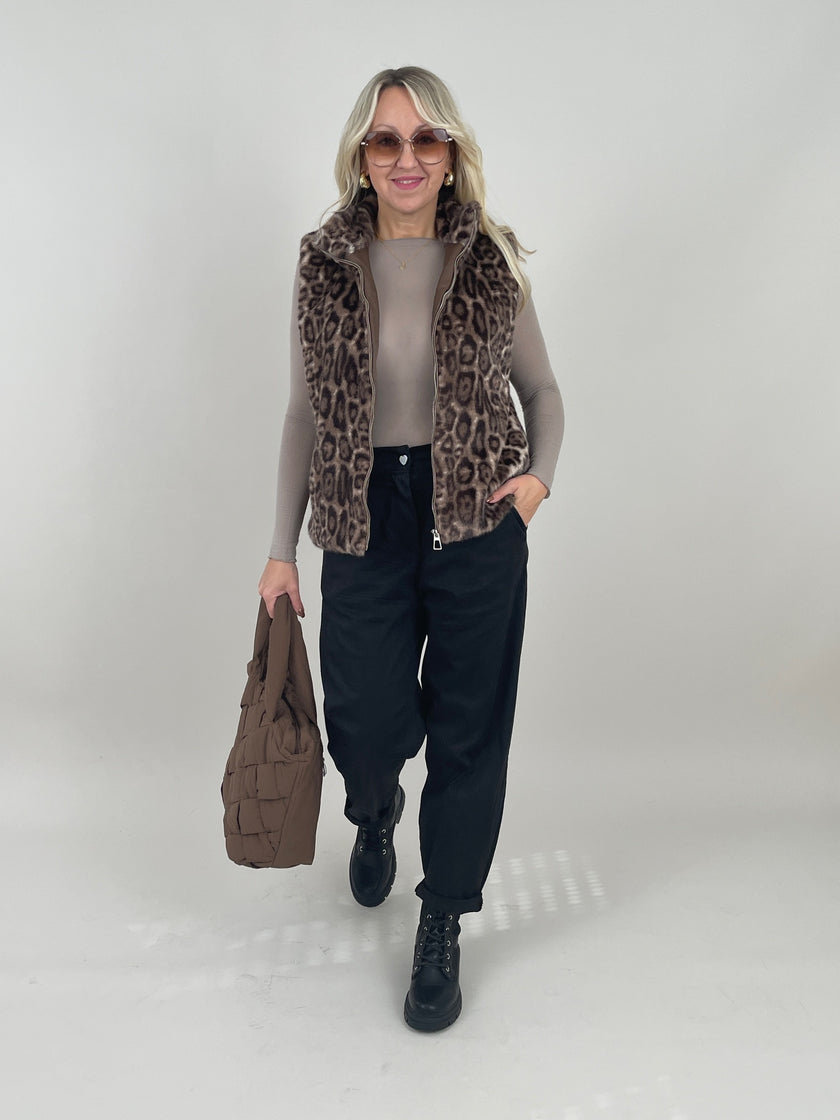 Jogpants leichte Ballon-Form in Schwarz Artikel 6359