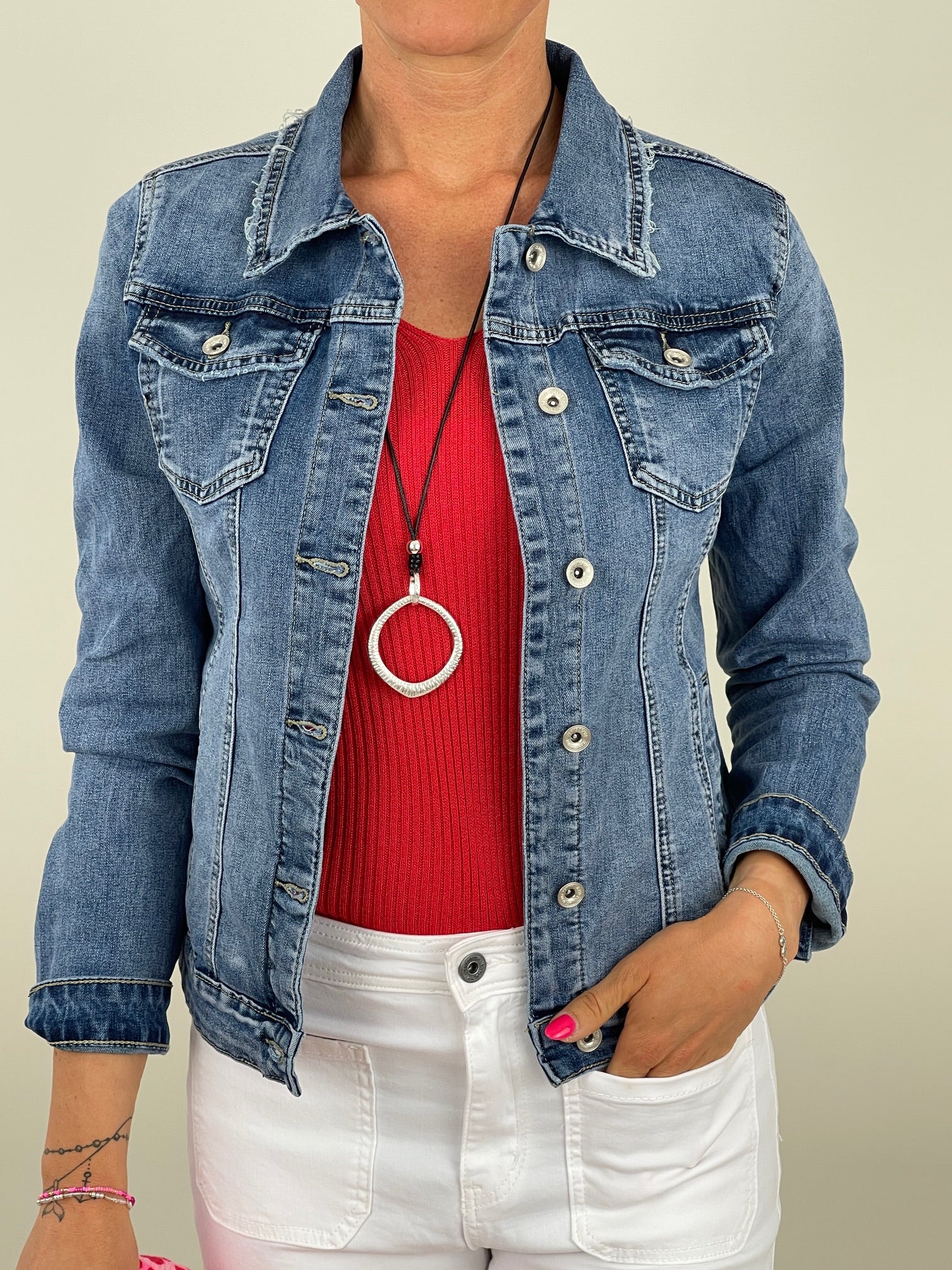 Jeansjacke Used Look