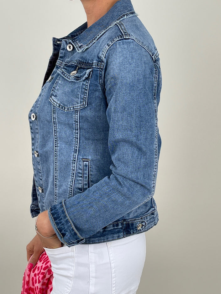 Jeansjacke Used Look