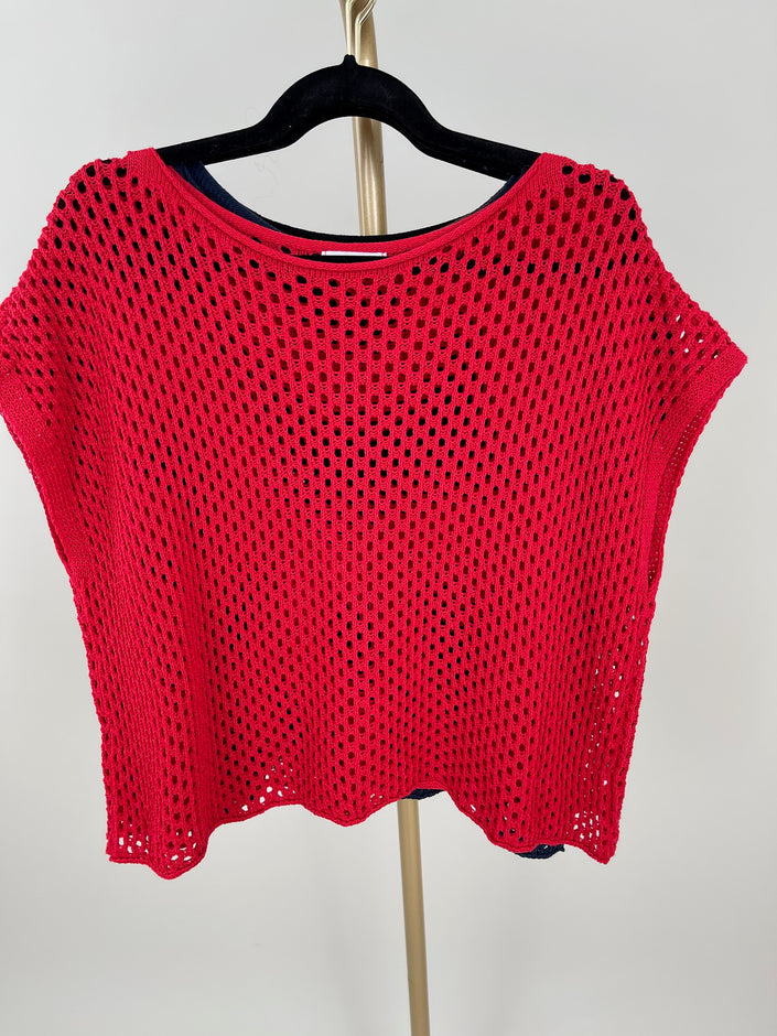 Netzpullover kurzer Arm in versch. Farben Artikel 6002