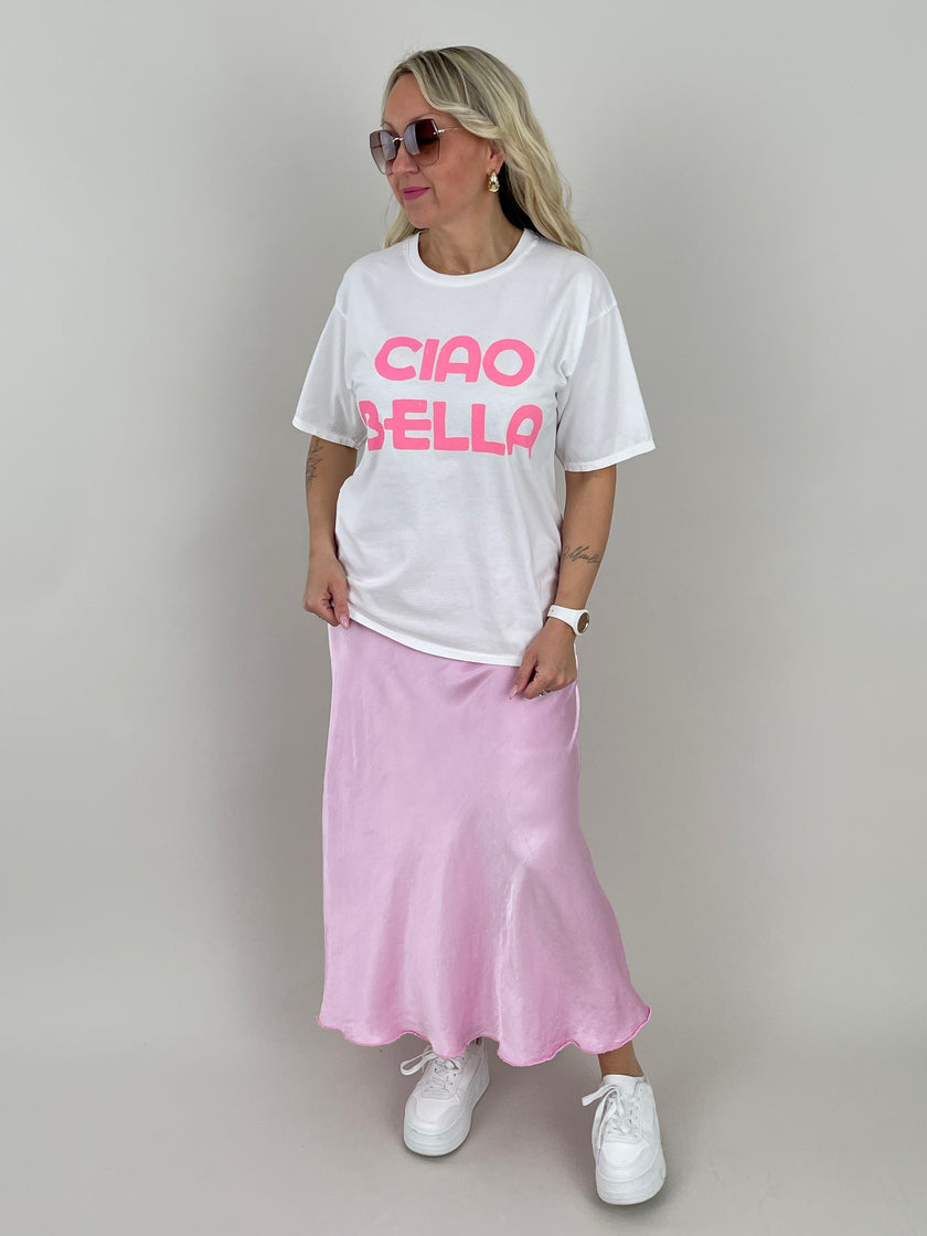 T-Shirt Ciao Bella in Weiß Artikel 6021