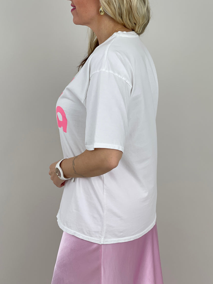 T-Shirt Ciao Bella in Weiß Artikel 6021