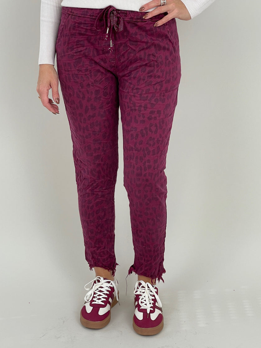 Jogpants Leo in Pflaume Artikel 6357