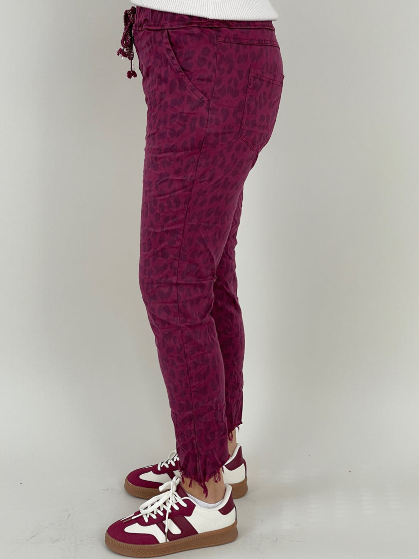 Jogpants Leo in Pflaume Artikel 6357