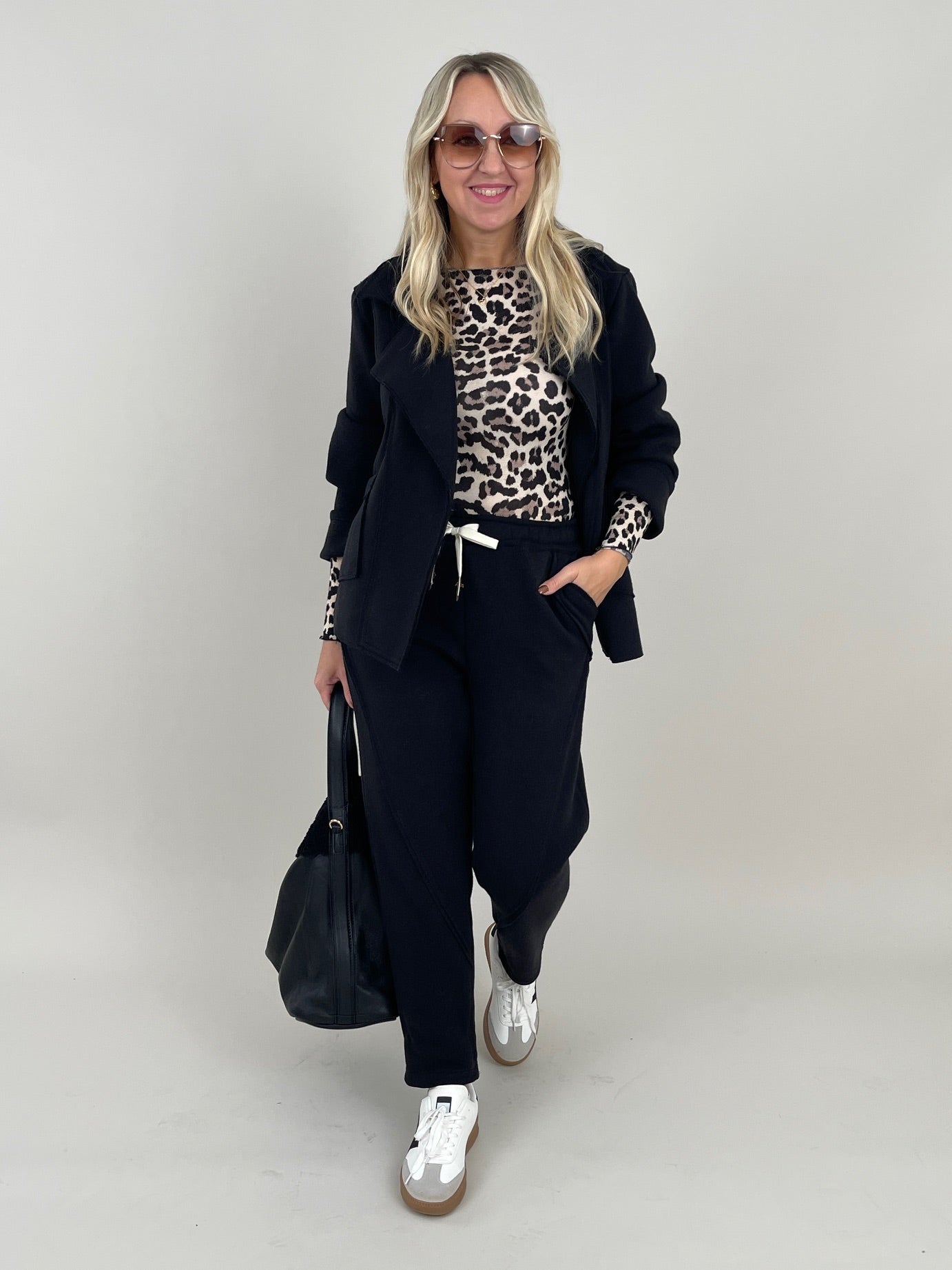 Blazerjacke Feinstrick in Schwarz Art. 6388