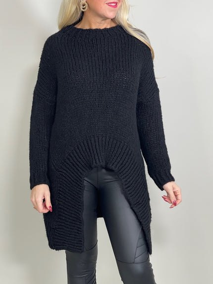 Longpullover Grobstrick in versch. Farben Artikel 5504