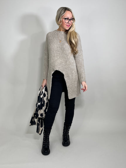 Longpullover Grobstrick in versch. Farben Artikel 5504